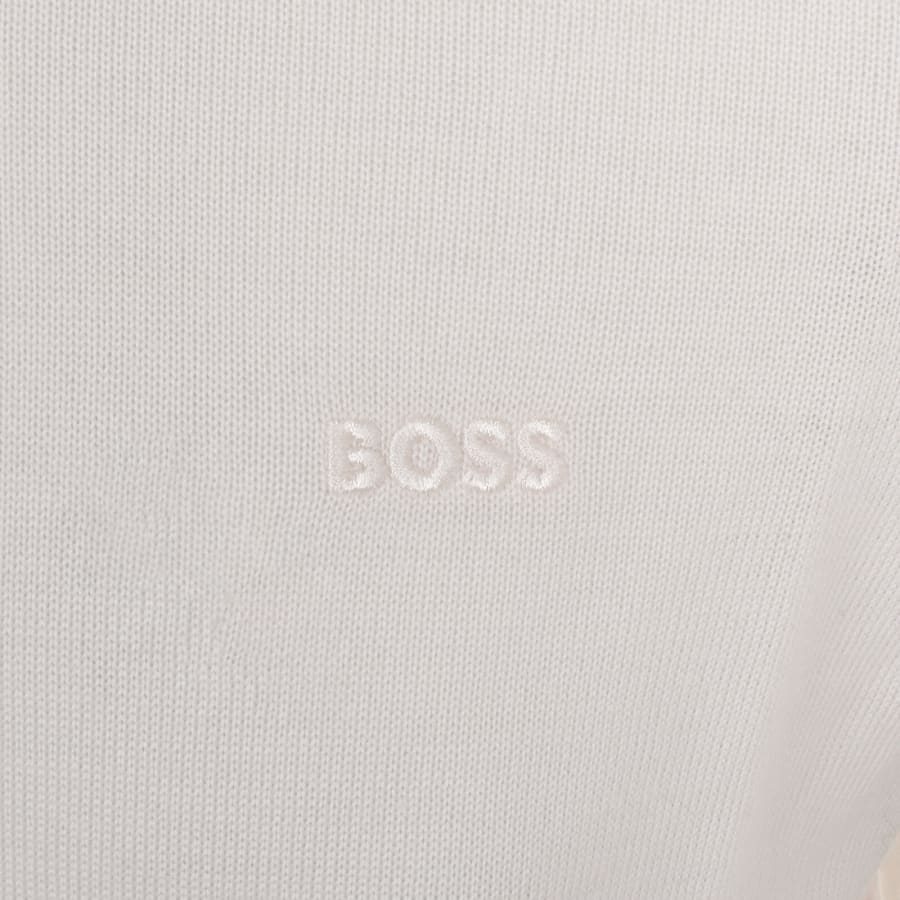 BOSS Bono Knit Jumper White | Mainline Menswear x